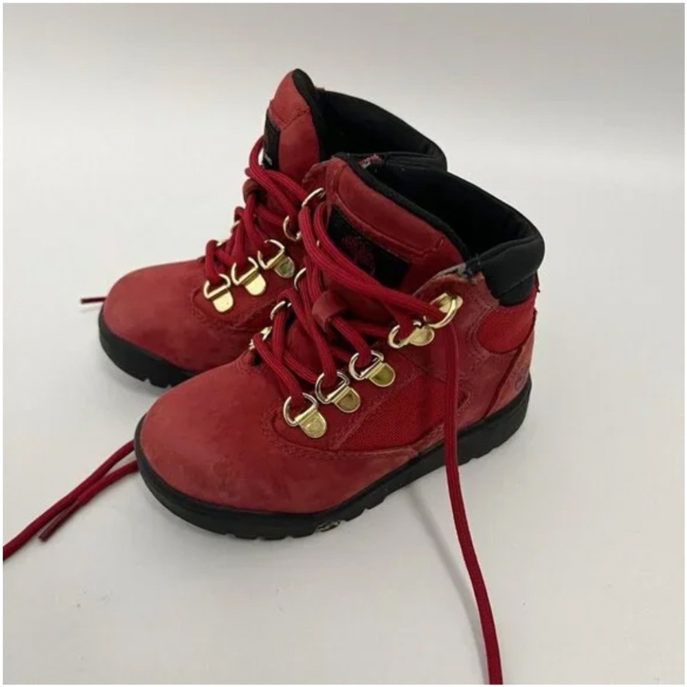 Timberland Little Kids Field Boot Dark Red Sz 9